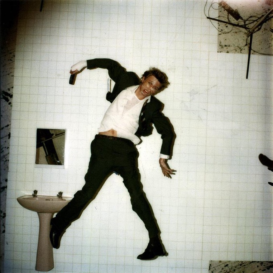 David Bowie Shooting for the Cover of his Album [Lodger], 1979