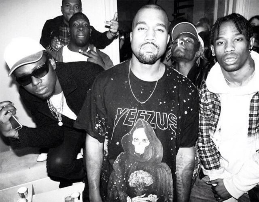 Kanye West, Travis Scott, Theophilus London, and Ian Connor, 2015