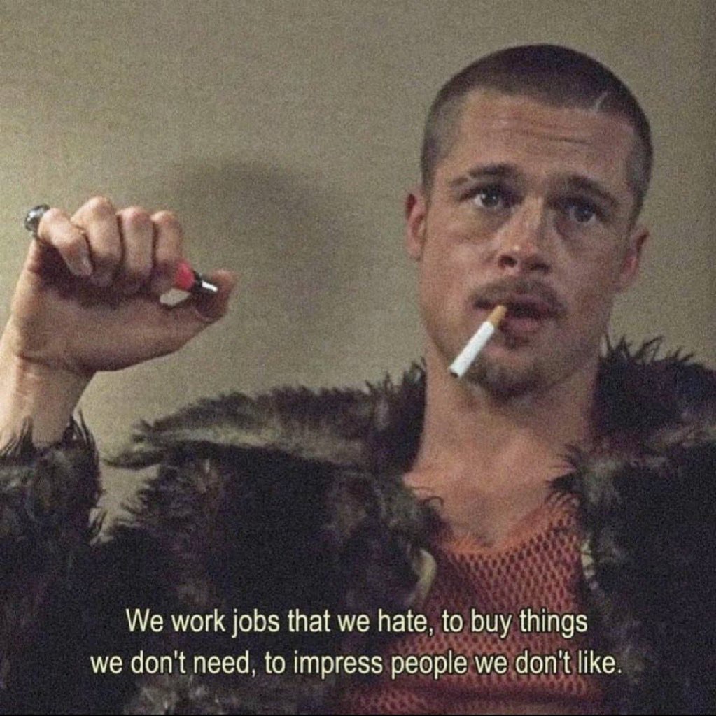 Brad Pitt as Tyler Durden in [Fight Club], 1999