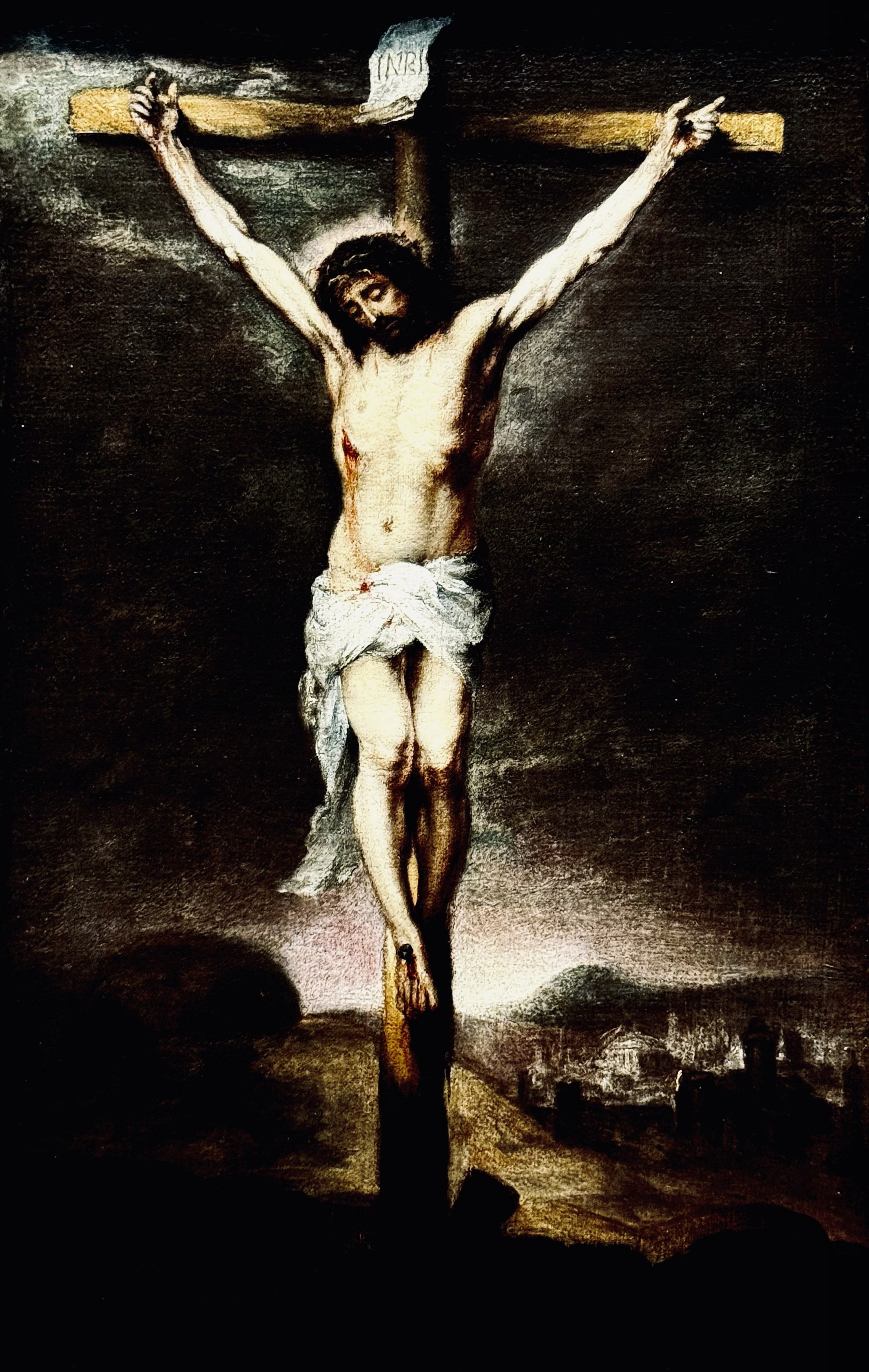 [The Crucifixion] by Bartolomé Estebán Murillo, 1675