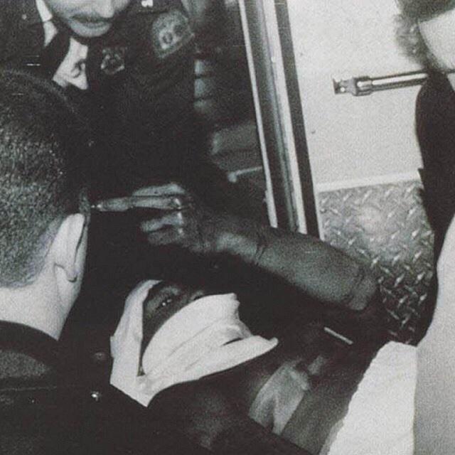 Tupac Shakur after Being Shot 5 Times at Quad Studios, 1994