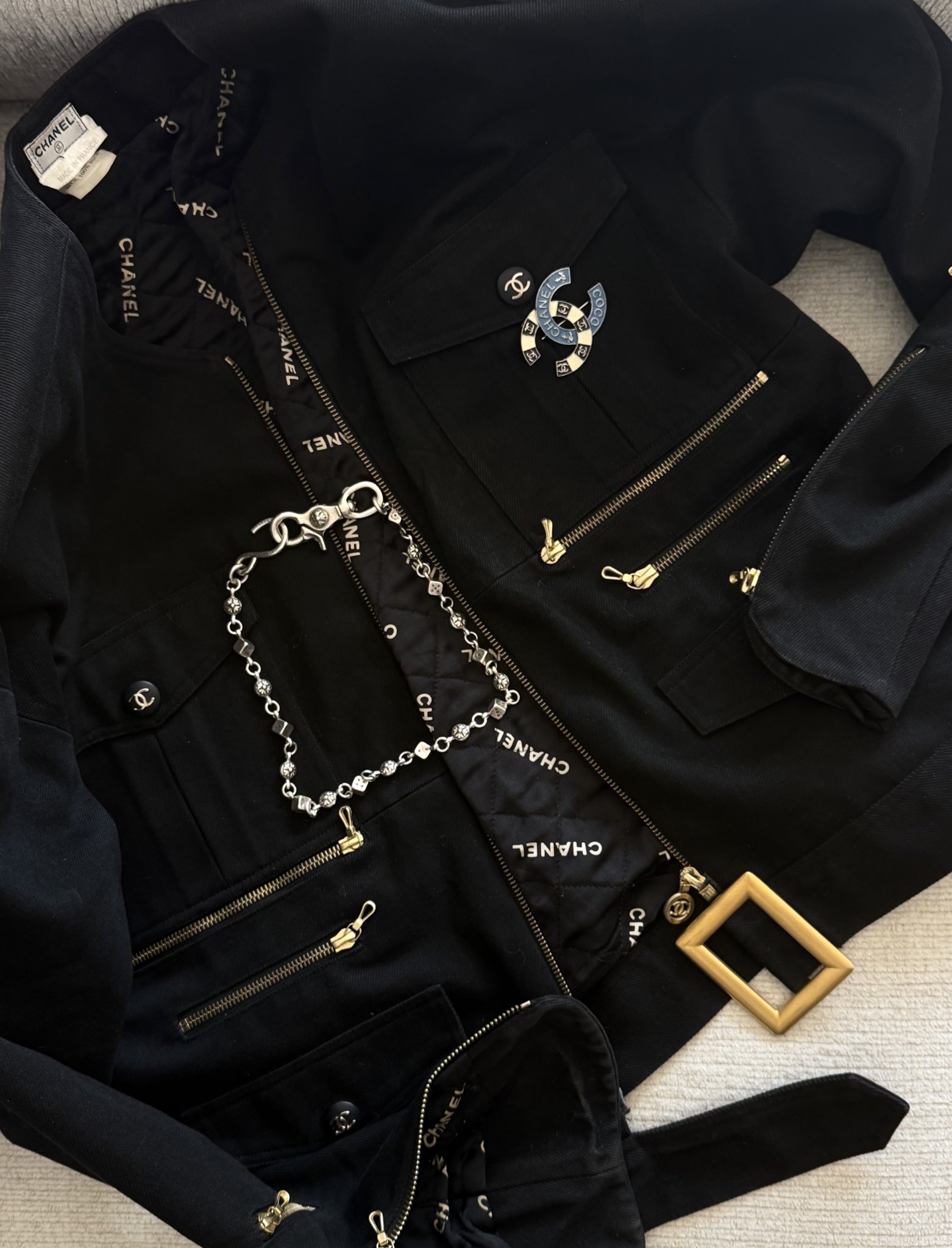Chanel Black Utility Jacket