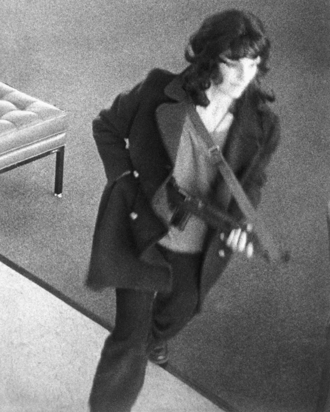 Patricia Hearst Robbing a Bank in San Francisco, 1974
