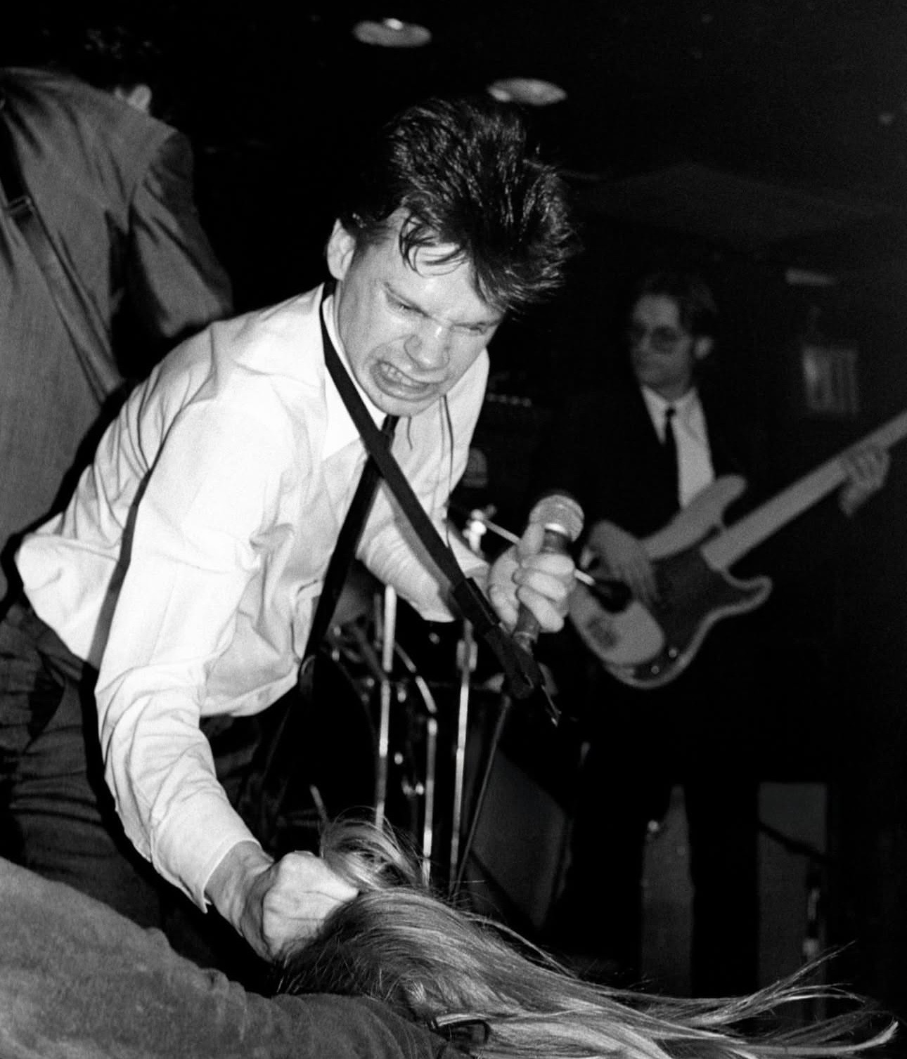 James Chance Fighting an Audience Member During a Performance, Late-1970s