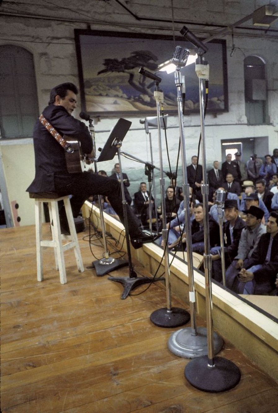 Johnny Cash Performing at Folsom State Prison, 1968