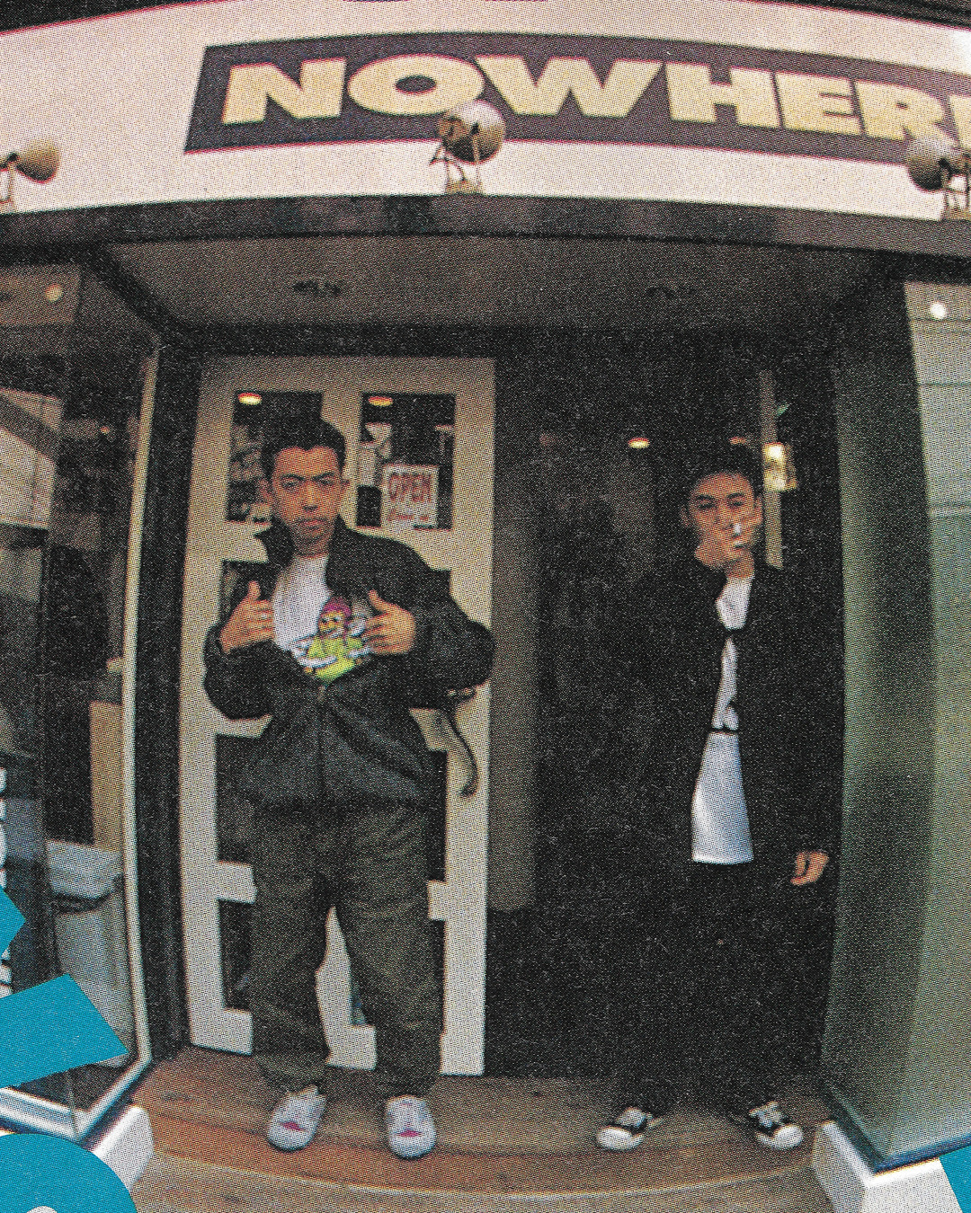 NIGO and Jun Takahashi in Front of NOWHERE in Japan, 1993