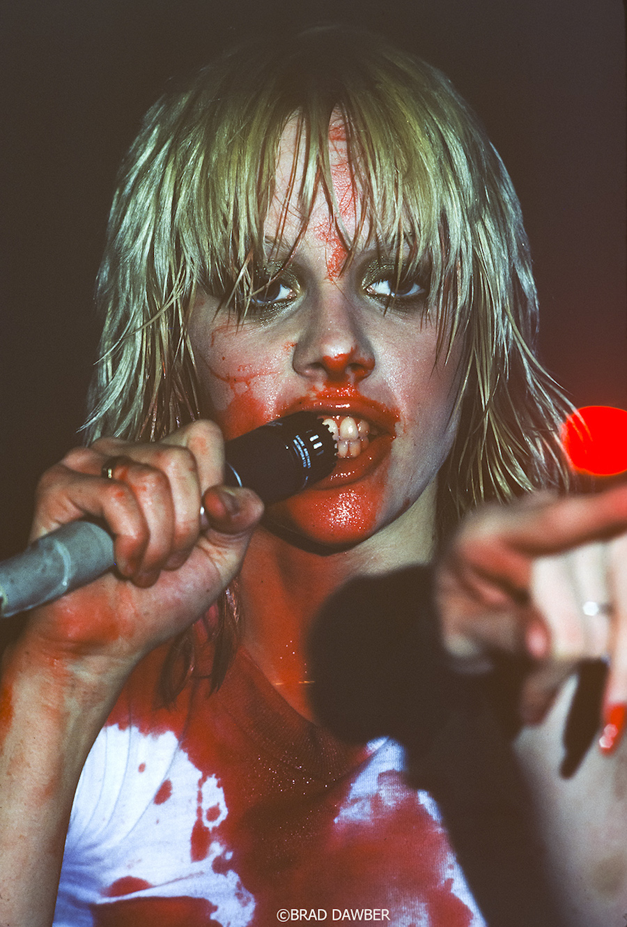 Cherie Curie Covered in Blood While Performing, 1976