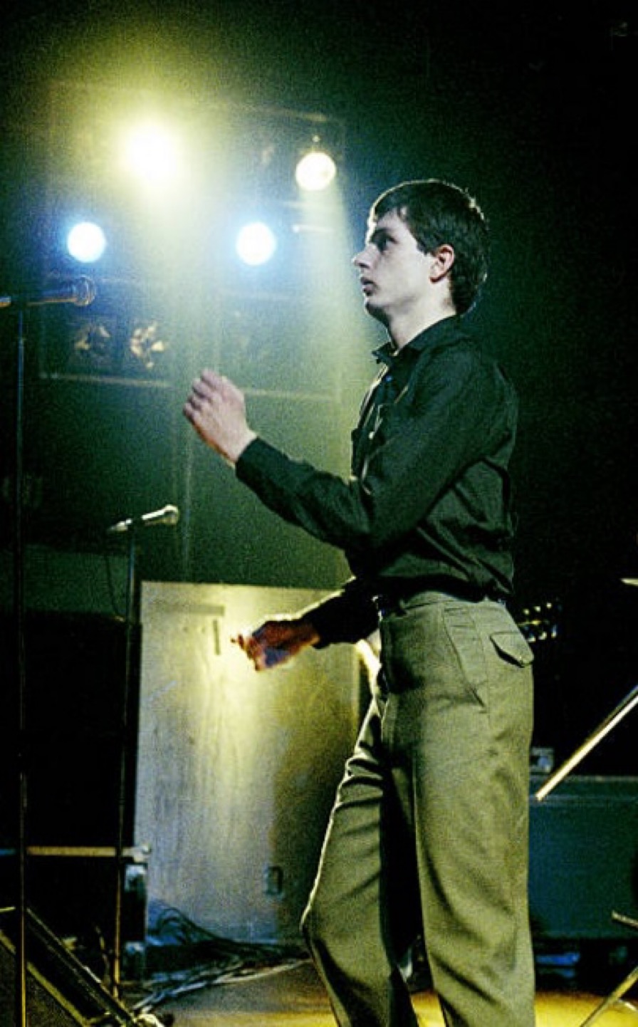 Ian Curtis On-Stage Performing, 1979