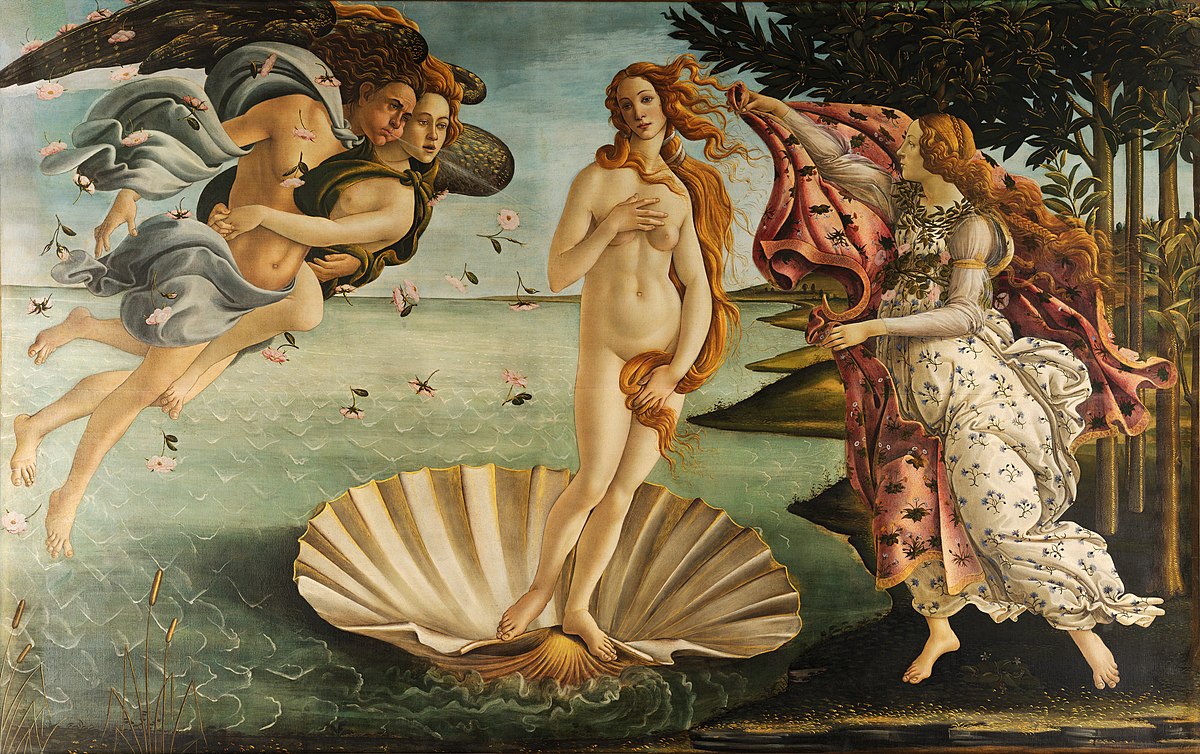 [The Birth of Venus] by Sandro Botticelli, 1484-1486